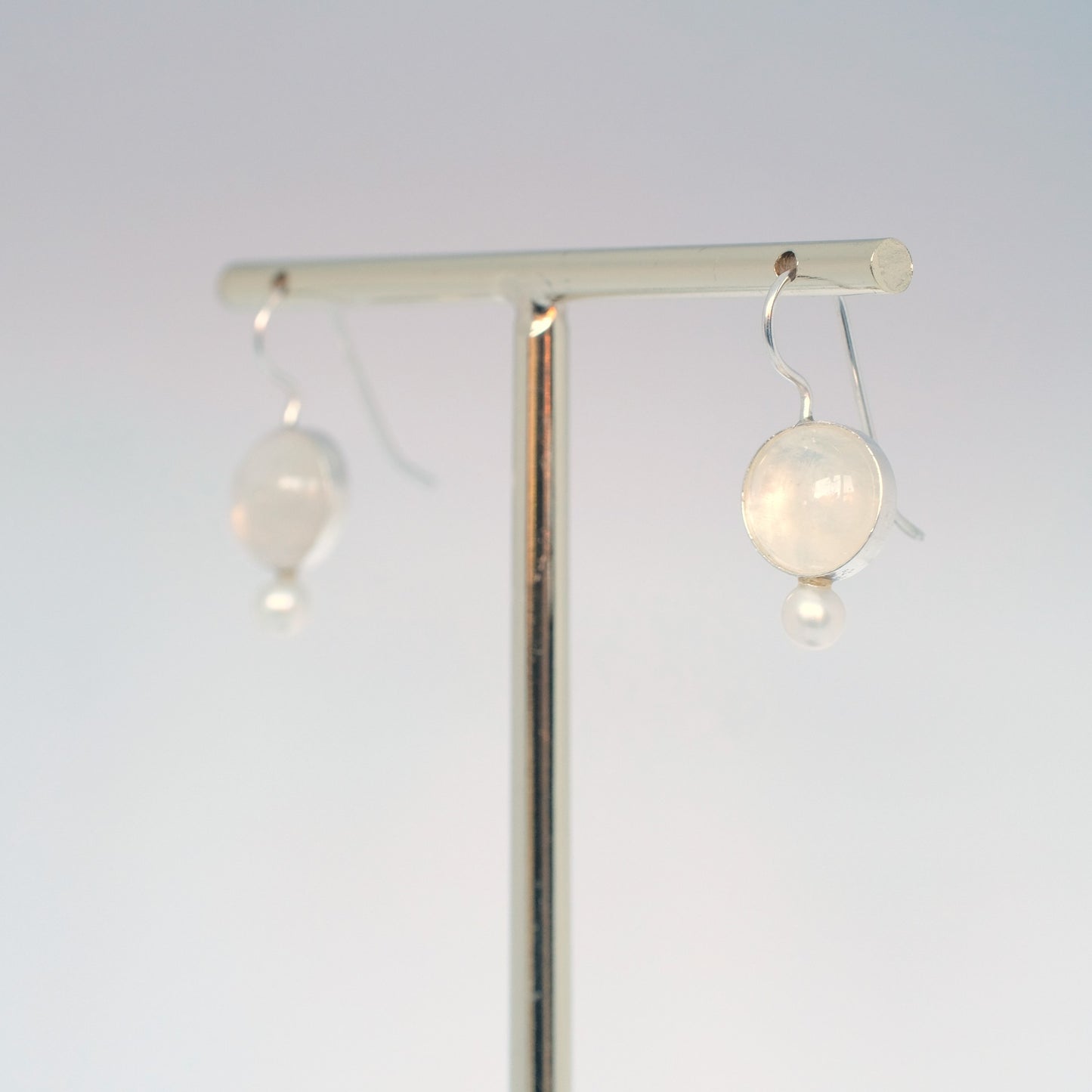 Moonstone talisman earrings