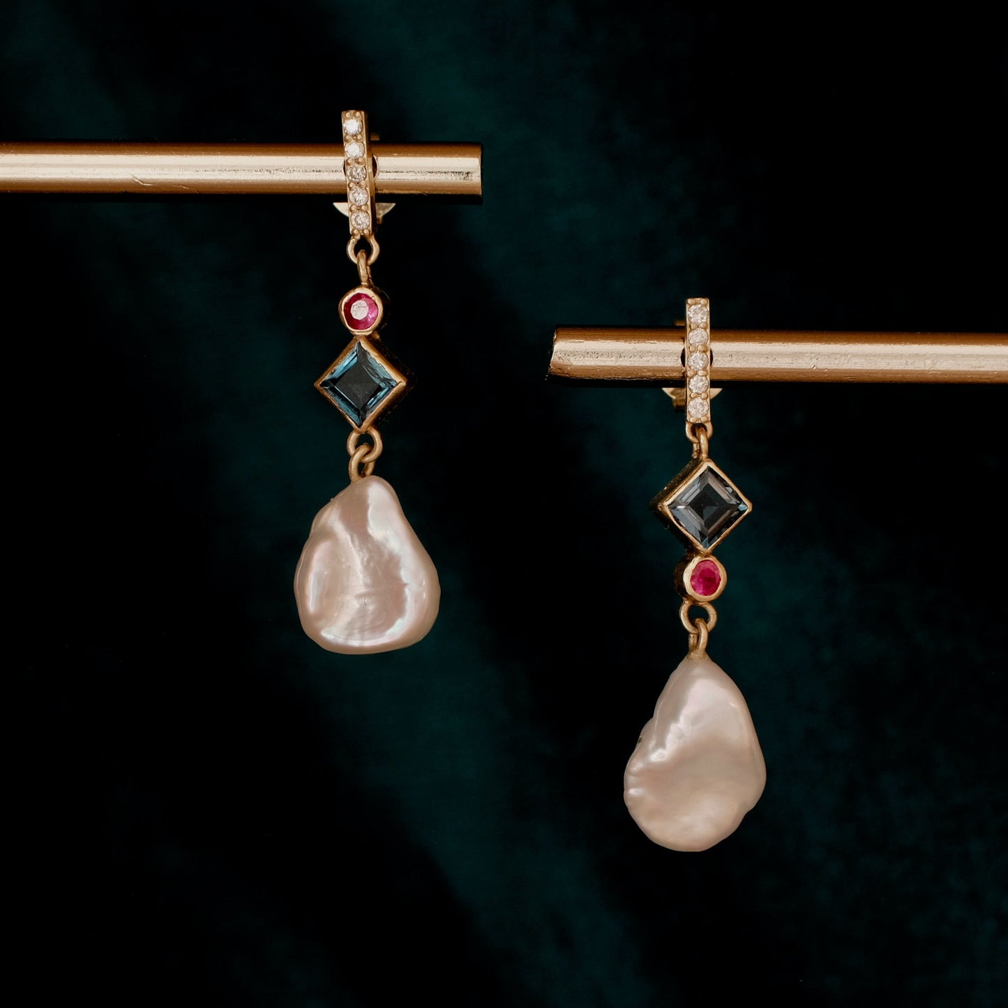 Chromatic Contrast: Theia Earrings
