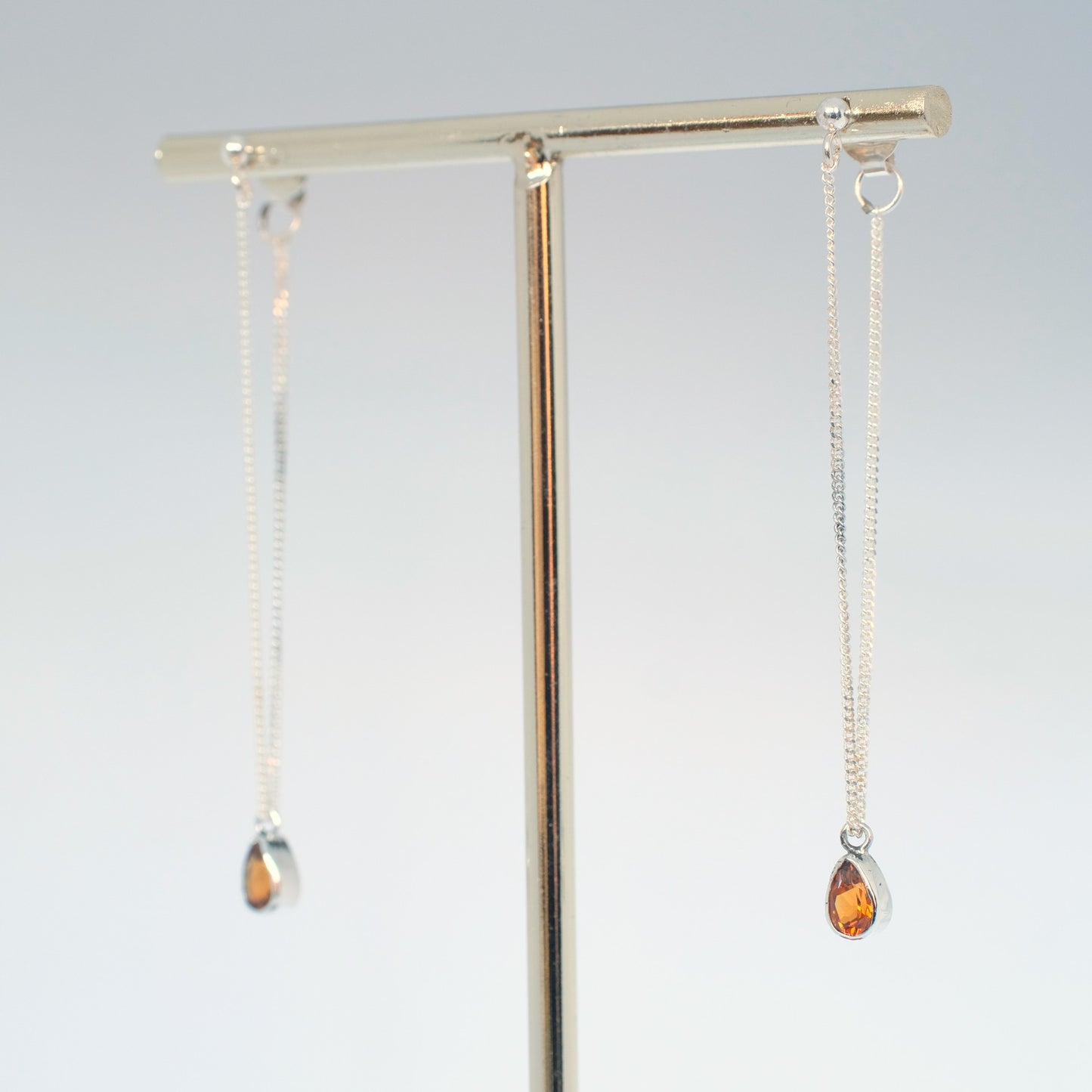 Alice Earrings: Citrine teardrop