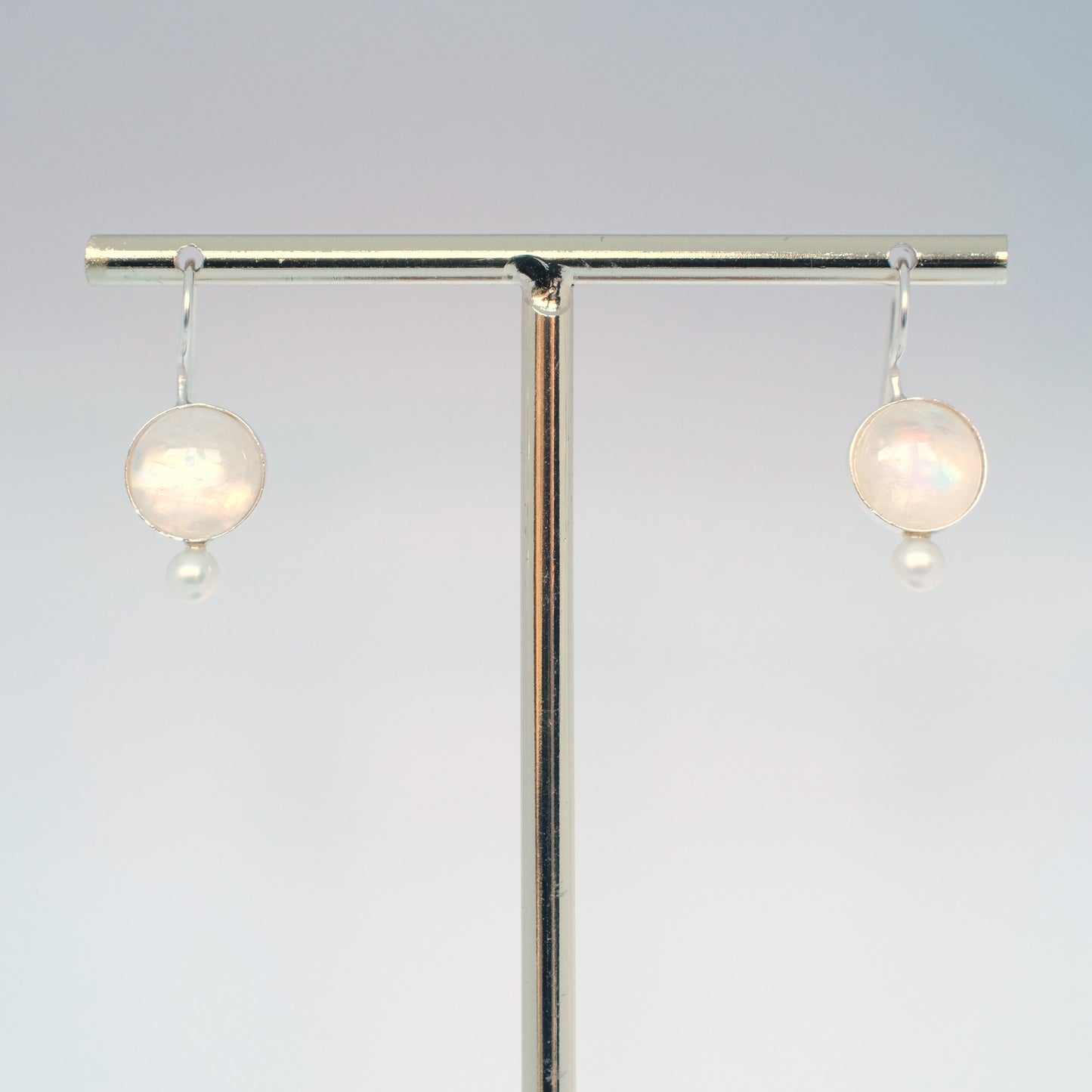 Moonstone talisman earrings