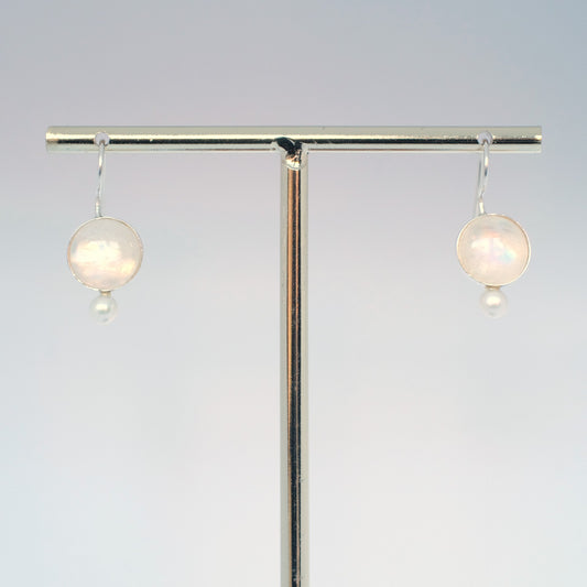 Moonstone talisman earrings