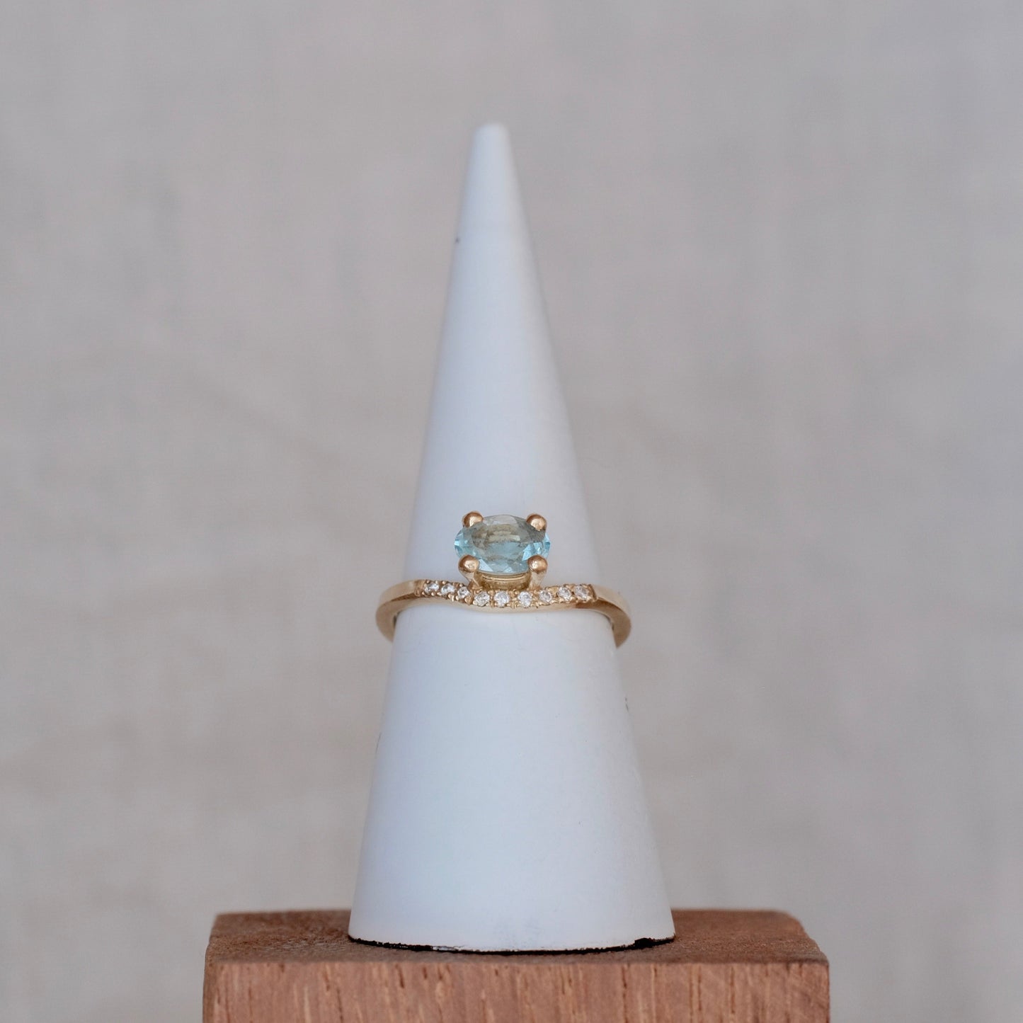 Tidal Aquamarine ring