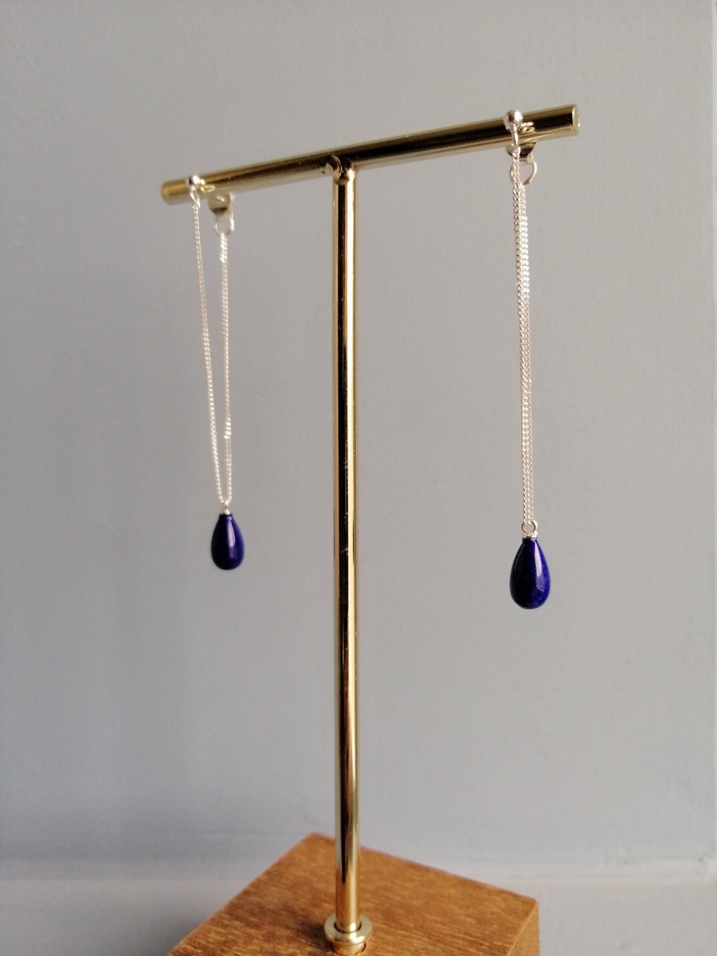 Alice Earrings: Lapis Lazuli (December birthstone)