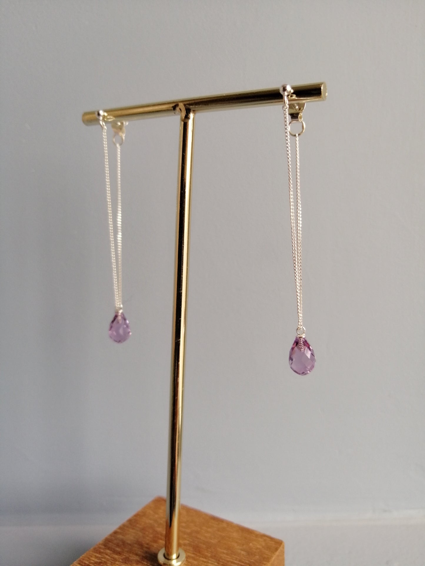 Alice Earrings: Amethyst (February birthstone)