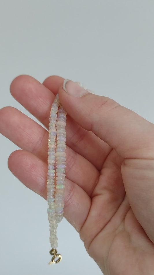 Opal gradient necklace